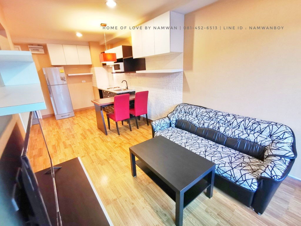 รูป ((ให้เช่า)) คอนโดบ้านนวธารา เกษตร-นวมินทร์ ตึกA ชั้นบนสุด ห้อง 38 ตรม. วิวสระ แต่งสวย ราคาสุดคุ้ม!! (TA875) - รูปที่ 9/22