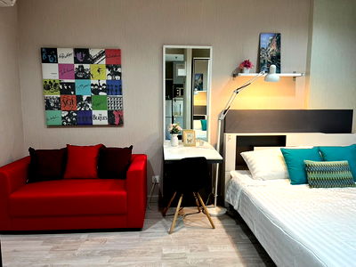 Condos for sale Soi On Nut (Sukhumvit 77) : For sale 🌆 Great location! Ideo Mobi Sukhumvit, beautiful room, fully furnished, near BTS, only 2.65 million baht! MD-25084836