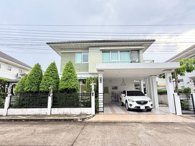 รูป ขายบ้านเพอร์เฟค รัตนาธิเบศร์ 2 พร้อมอยู่ พร้อมสวนอังกฤษ ใกล้MRT สถานีไทรม้า 10 นาที - รูปที่ 1/34