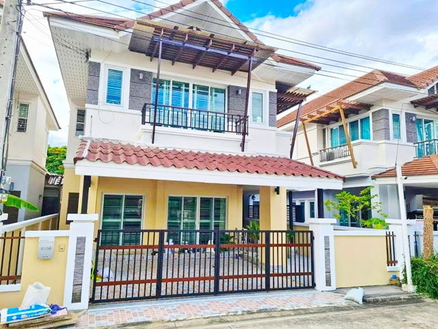 รูป กรุงเทพ-นนท์3 MRTแยกติวานนท์ 600 ม. ให้เช่า ทาวน์เฮ้าส์ 2 ชั้น 37 ตร.วา. 296 ตร.ม. เฟอร์ฯครบ 3 นอน ตลาดกรุงเทพ-นนท์ 2.1 กม. - รูปที่ 1/8