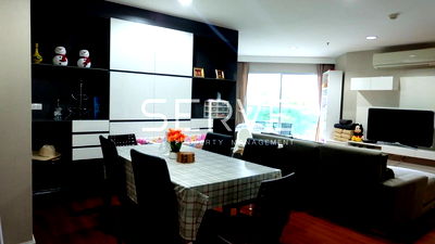 ขายคอนโด : Nice Room 3 Beds with Bathtub Large Unie Good Location MRT Phra Ram 9  500 m. and CentralPlaza-Belle Grand Rama 9