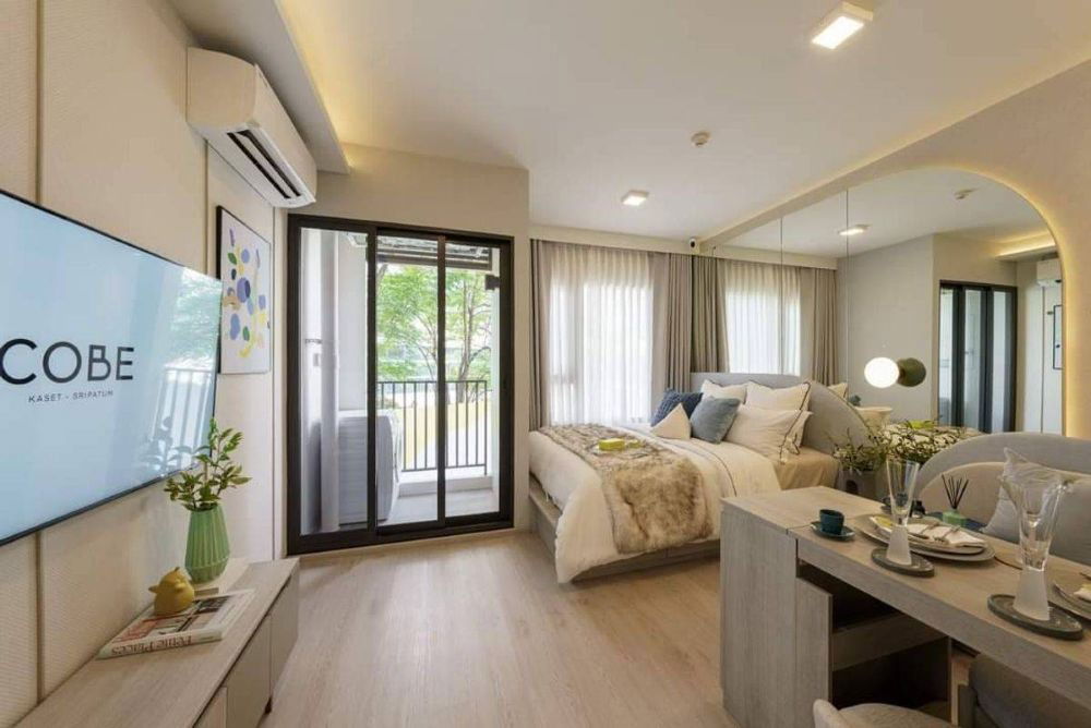 รูป ขายดาวน์คอนโด COBE Kaset-Sripatum ชั้น 18 วิวโล่ง ทำเลดี ติดถนนพหลโยธิน ใกล้ BTS บางบัว เพียง 0 เมตร  - รูปที่ 1/7