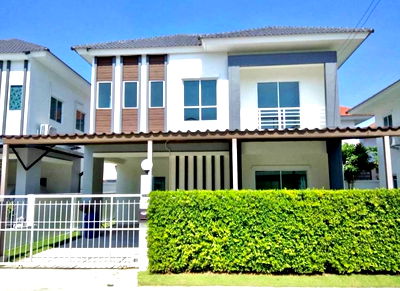 เช่าบ้านเดี่ยว นนทบุรี : H 927 ให้เช่า บ้านเดี่ยว 2 ชั้น ม.แลนซีโอ คริป ปิ่นเกล้า – พระราม 5 สภาพดีน่าอยู่ ราคา 17,500 บาท