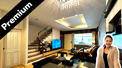 Townhouses for rent ม.นานาชาติแสตมฟอร์ด : For Rent: 3-Storey Townhouse at Private Ville Rama 9 – Huamark