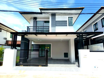 ขายบ้านแฝด : บ้านโซนลำลูกกา ใกล้ตลาดเลอมาเช่ หมู่บ้านฟ้าปิยรมย์ คลอง6 โซนเนตโต้  นัดชมเลย 085-318-6868