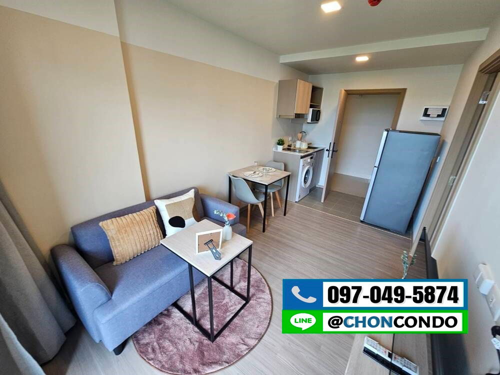 รูป DCondo Sense ชั้น6 ตึกB  --------------- ห้องมุม -----------------Tel 097-049-5874 (Line: @choncondo มี@ด้วย) - รูปที่ 2/18