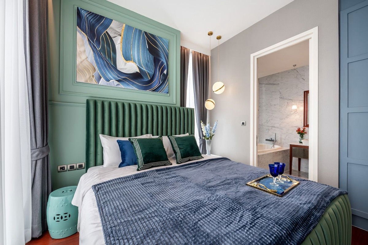 picture Luxury condo for rent, Khun by Yoo, size 82 sq m, 2 bedrooms, 2 bathrooms, 17th floor, price 120,000 baht. - 13/19