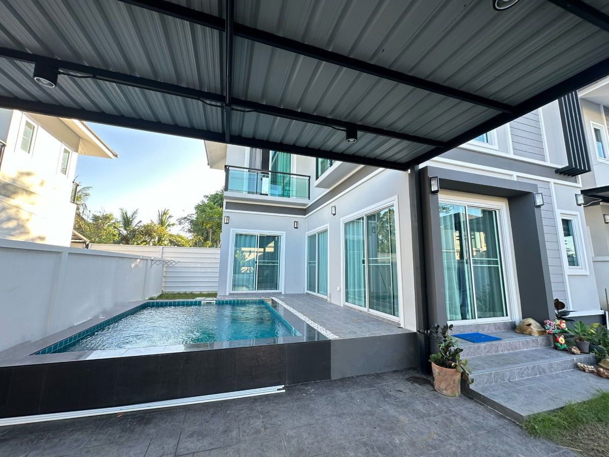 picture Two-story pool villa for rent with 3 bedrooms,2 toilets and 1 kitchen.  - 2/18