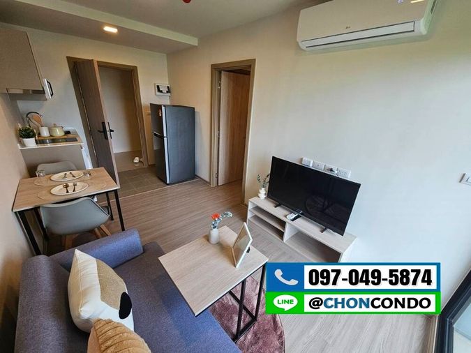 DCondo Sense ชั้น6 ตึกB  --------------- ห้องมุม -----------------Tel 097-049-5874 (Line: @choncondo มี@ด้วย)