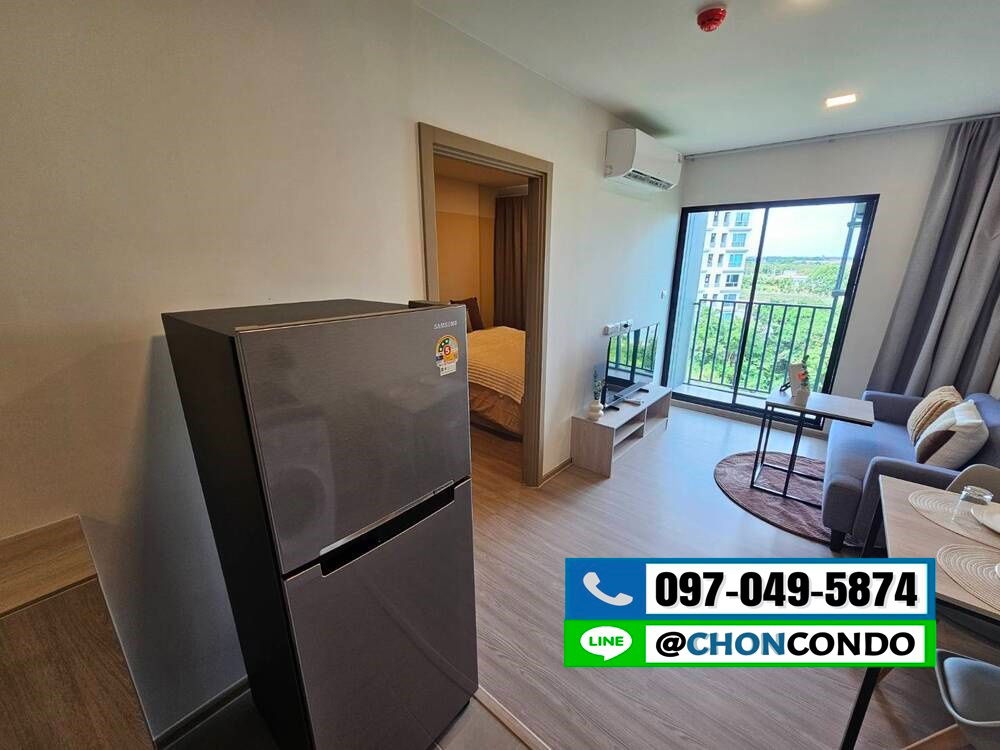 รูป DCondo Sense ชั้น6 ตึกB  --------------- ห้องมุม -----------------Tel 097-049-5874 (Line: @choncondo มี@ด้วย) - รูปที่ 4/18