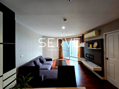 Condos for rent : 2 Beds with Bathtub Large Room Good Location MRT Phra Ram 9  500 m. and CentralPlaza / For Rent&Sale-Belle Grand Rama 9