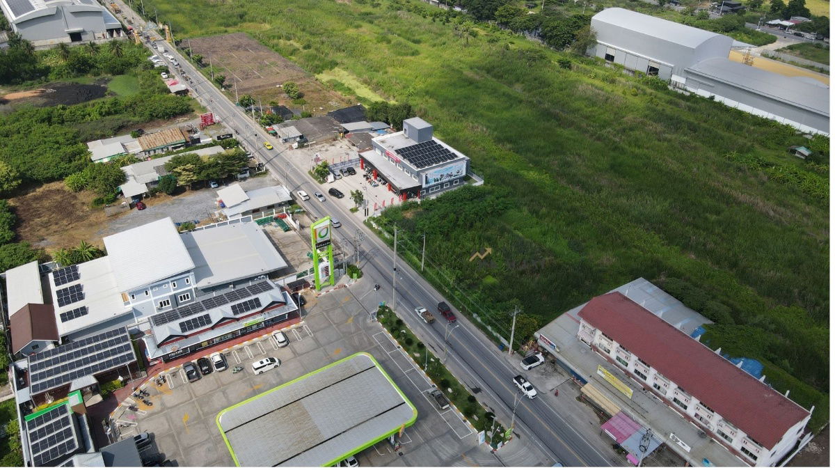 รูป ขายที่ดินเปล่าไทรน้อย ขนาด 526 ตารางวา ติดถนนทางหลวงชนบท นบ.5027 ตรงข้ามปั้มน้ำมันบางจาก - รูปที่ 4/7