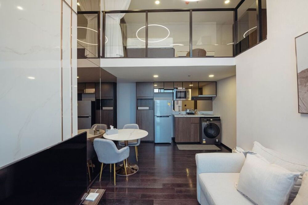 picture  For Rent ! Duplex ! high floor 26++, great facility, modern style! Code C20240500017..Park Origin Thonglor, 2 bed, 1 bath, furnished, ready to move in - 3/9