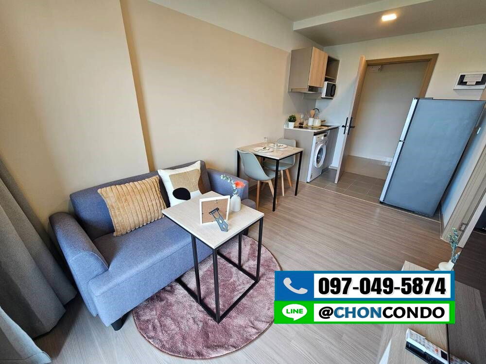 รูป DCondo Sense ชั้น6 ตึกB  --------------- ห้องมุม -----------------Tel 097-049-5874 (Line: @choncondo มี@ด้วย) - รูปที่ 8/18