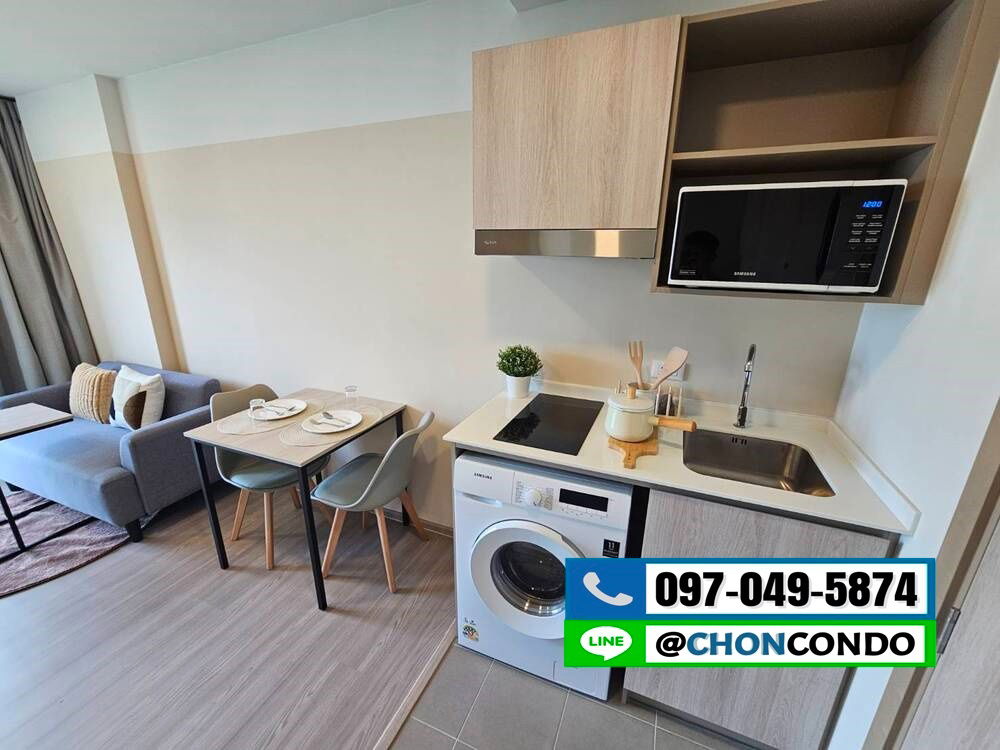 รูป DCondo Sense ชั้น6 ตึกB  --------------- ห้องมุม -----------------Tel 097-049-5874 (Line: @choncondo มี@ด้วย) - รูปที่ 5/18