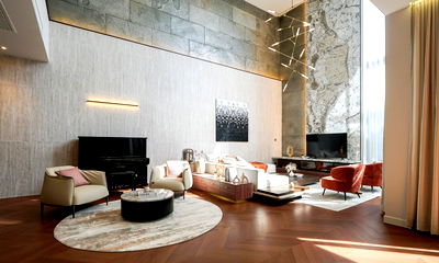 เช่าบ้านเดี่ยว ถนนเสรีไทย : TA8410📲LineID @556ryccg🏛️บ้านหรู 540ตรม 4ห้องนอนใหญ่ 1ห้องแม่บ้าน🏢ลิฟท์🌳Courtyard BuGaan กรุงเทพกรีฑา พร้อมเฟอร์นิเจอร์ ใกล้โรงเรียนนานาชาติ