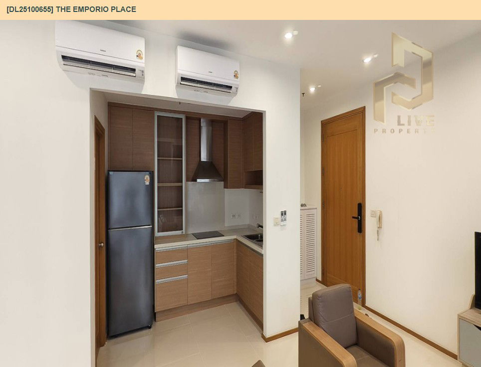 รูป DL25100655 ให้เช่าคอนโด ดิ เอ็มโพริโอ เพลส (The Emporio Place) ใกล้ BTS พร้อมพงษ์ พร้อมเข้าอยู่ โทรด่วน 0653619502 LineID @534wlwof - รูปที่ 9/11