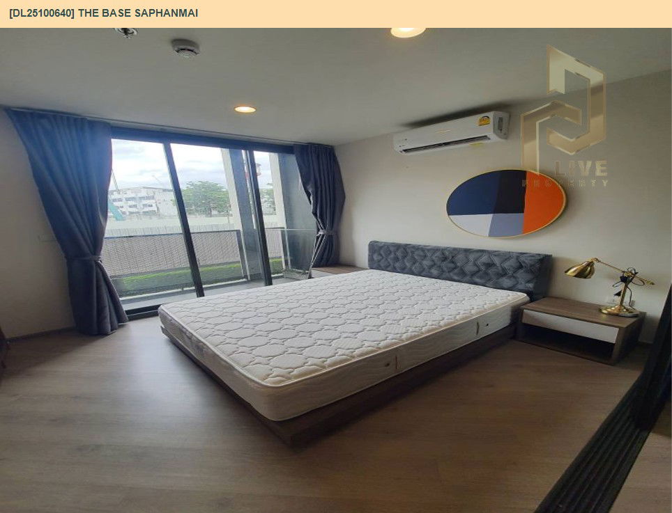 รูป DL25100640 ให้เช่าคอนโด เดอะ เบส สะพานใหม่ (THE BASE Saphanmai) ใกล้ BTS สายหยุด พร้อมเข้าอยู่ โทรด่วน 0656133286 LineID @897iyzll - รูปที่ 2/9
