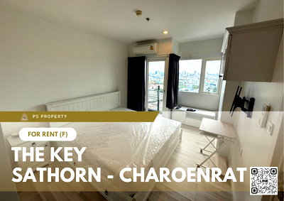 Condos for rent : For rent 📍 The Key Sathorn - Charoenrat 📍 2 bedrooms, 2 bathrooms, fully furnished and equipped, near BTS Surasak