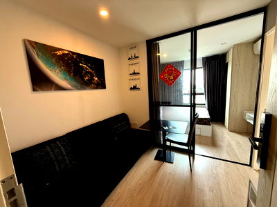 คอนโดให้เช่า : ให้เช่าไอคอนโด กรีนสเปซ สุขุมวิท77 washing machine in room Line ID@757zwvfy