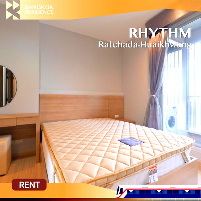 Condos for rent : RHYTHM Ratchada–Huai Khwang ✨ Nice unit, special deal 💥 Near MRT Huai Khwang 