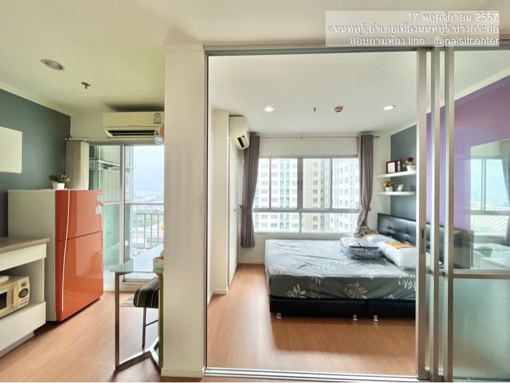 รูป ให้เช่าลุมพินีพาร์ครัตนาธิเบศร์-งามวงศ์วาน (Lumpini Park Rattanathibet-Ngamwongwan) #ติดMRTบางกระสอ 60 เมตร - รูปที่ 4/9