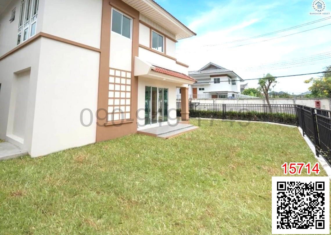 รูป เช่า บ้านเดี่ยว 2 ชั้น มณีรินทร์ พาร์ค รัตนาธิเบศร์ หลังใหญ่ หลังริม ใกล้สถานีรถไฟฟ้าบางรักน้อยท่าอิฐ - รูปที่ 2/13