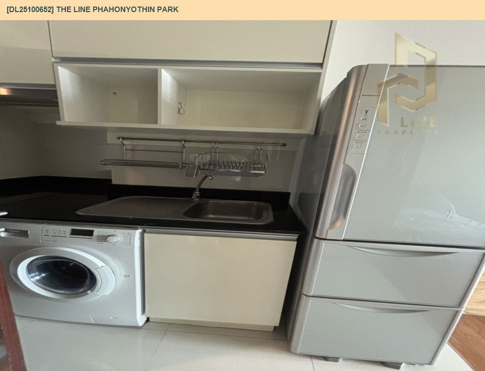 รูป DL25100652 ให้เช่าคอนโด เดอะ ไลน์ พหลโยธิน พาร์ค (THE LINE Phahonyothin Park) ใกล้ BTS ห้าแยกลาดพร้าว พร้อมเข้าอยู่ โทรด่วน 0614453194 LineID @162cjixi - รูปที่ 7/9