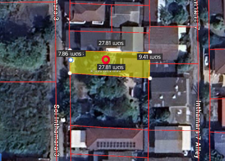 รูป 🔥 ขาย 🔥 ที่ดิน อินทามระ ซอย 3 / 61 ตร.ว. E062 - รูปที่ 3/4