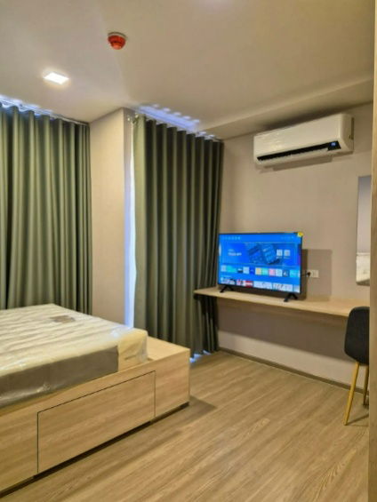 picture ✨ Washing machine included. Condo The Muve Bangna, 25 sq m, Building B, 4th floor, only 8,500 baht. 🏡💖 - 7/12