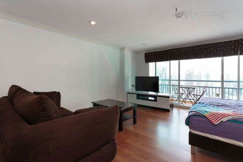 🚩 For Rent Condo GRAND PARK VIEW Building 1, Floor 29,Studio, Room size 45.00 sqm