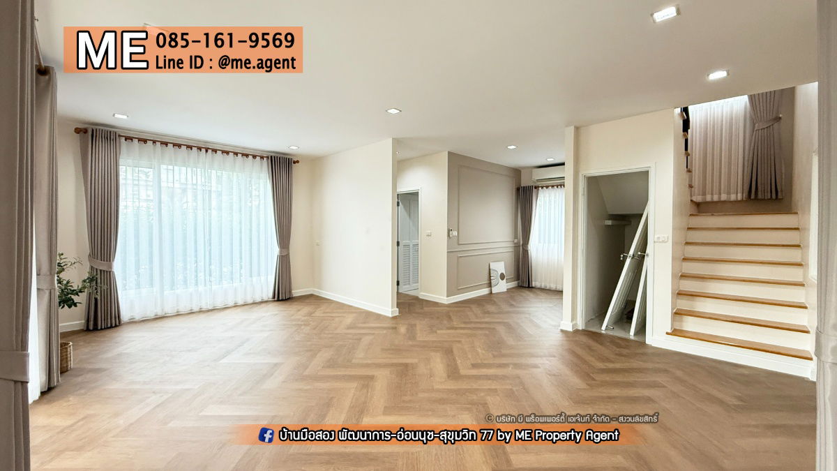 รูป ขาย บ้านเดี่ยว โกลเด้น วิลเลจ อ่อนนุช-พัฒนาการ หลังมุม  รีโนเวทใหม่ทั้งหลัง อยู่ต้นโครงการ ถูกสุดในโครงการ ใกล้ BTS ศรีนุช โทร 085-161-9569 (BL17-54) - รูปที่ 2/24