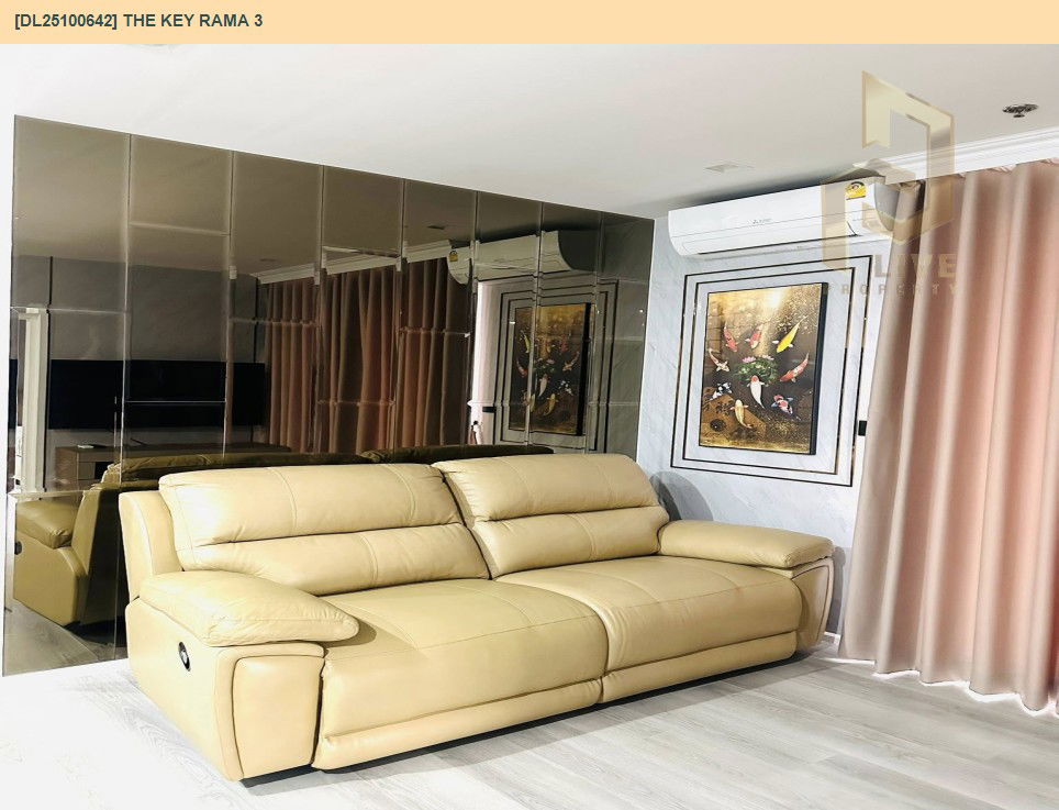รูป DL25100642 ให้เช่าคอนโด เดอะ คีย์ พระราม 3 (The Key Rama 3) ใกล้ BTS ช่องนนทรี พร้อมเข้าอยู่ โทรด่วน 0614453194 LineID @162cjixi - รูปที่ 2/13