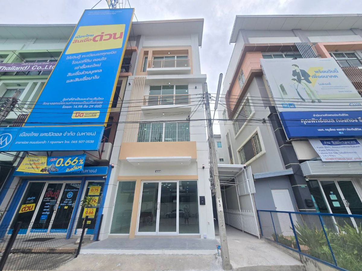 รูป Home Office แต่งใหม่ ม.อาร์เค บิซ เซ็นเตอร์ มอเตอร์เวย์–แอร์พอร์ตลิงค์ RK Biz Center Motorway–Airport link ทำเลดี ค้าขายได้ ติดถนนใหญ่ - รูปที่ 1/48