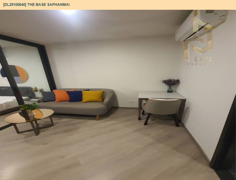 รูป DL25100640 ให้เช่าคอนโด เดอะ เบส สะพานใหม่ (THE BASE Saphanmai) ใกล้ BTS สายหยุด พร้อมเข้าอยู่ โทรด่วน 0656133286 LineID @897iyzll - รูปที่ 5/9