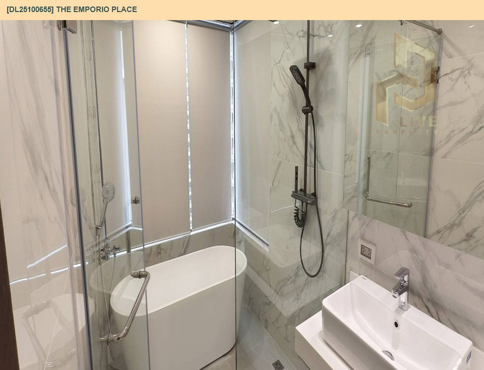 รูป DL25100655 ให้เช่าคอนโด ดิ เอ็มโพริโอ เพลส (The Emporio Place) ใกล้ BTS พร้อมพงษ์ พร้อมเข้าอยู่ โทรด่วน 0653619502 LineID @534wlwof - รูปที่ 8/11