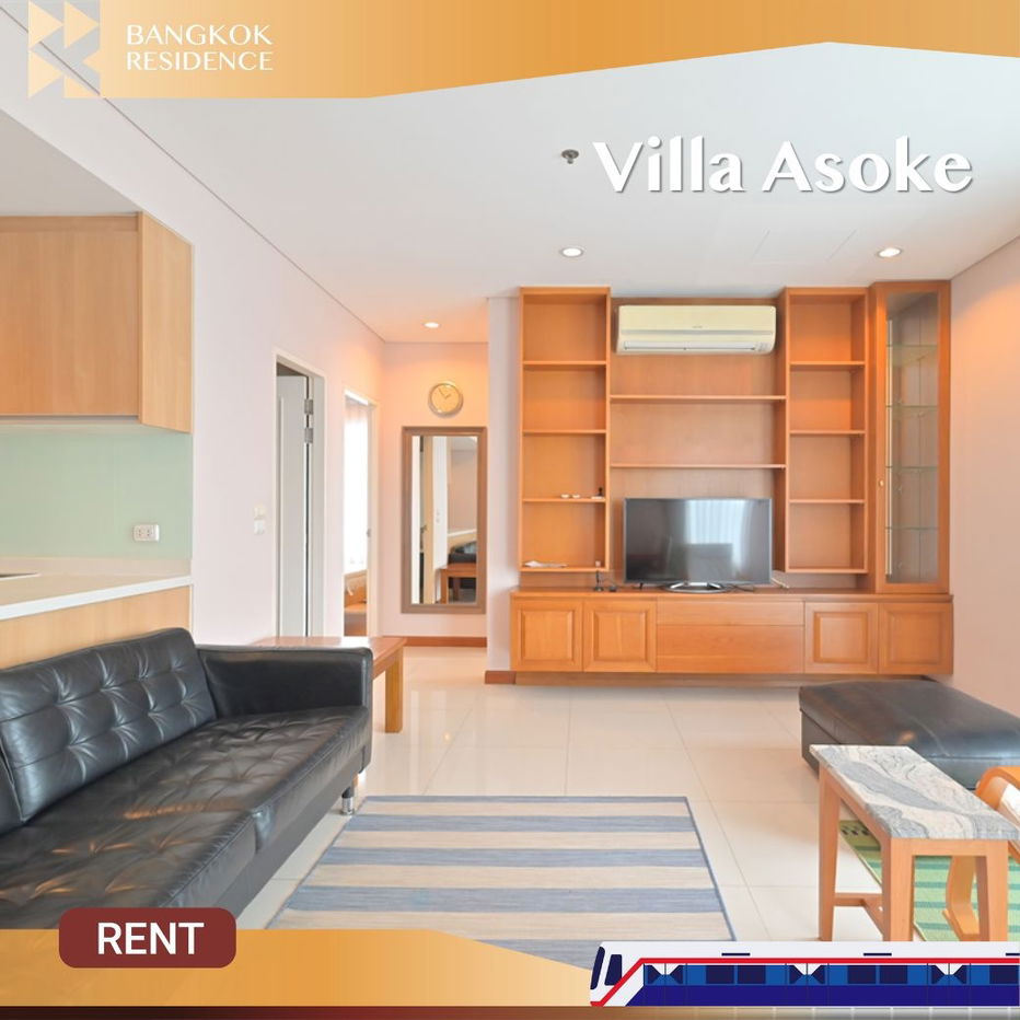 รูป Villa Asoke ⭐ ห้องแต่งสวย มุมดี เฟอร์ครบ 🛋️ ใกล้ MRT เพชรบุรี - รูปที่ 1/14