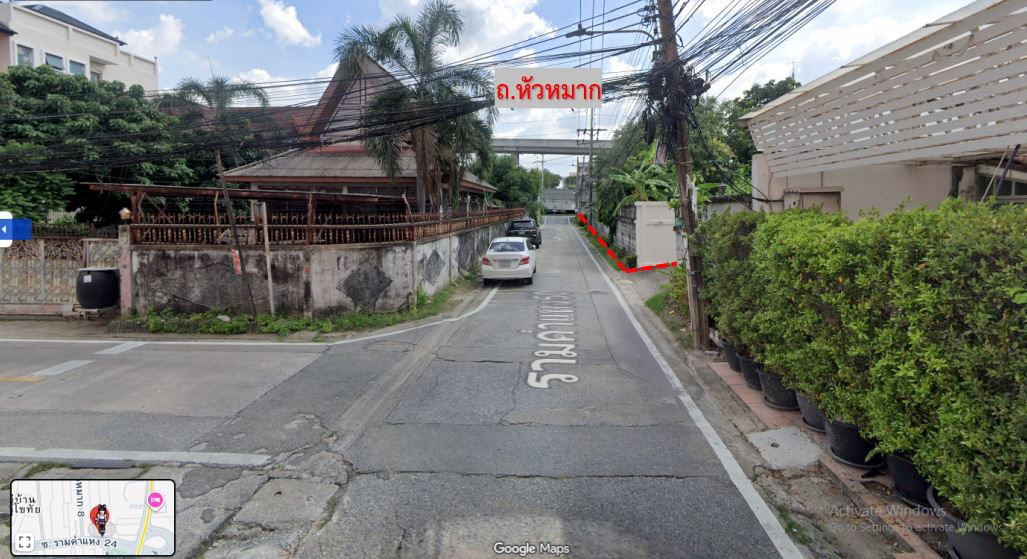 รูป ขายถูกที่ดิน ติดถนนใหญ่ แปลงหัวมุม หัวหมาก - รามคำแหง50 - รูปที่ 3/6