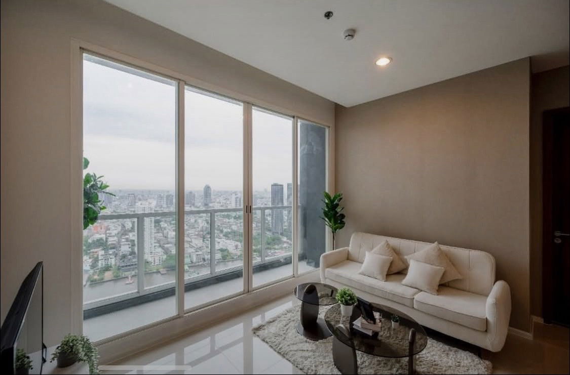 picture For rent 📍 Menam Residences 📍 2 bedrooms, 2 bathrooms, fully furnished and equipped with appliances - 4/7