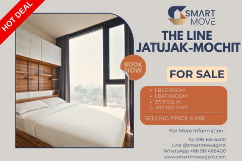 🔥 ขายพร้อมผู้เช่า !! ชั้นสูง 31++ !!🔥 Code C20240600048.....The Line Jatujak-Mochit, 1 ห้องนอน, 1 ห้องน้ำ, แต่งครบ, ราคาพิเศษ, ถูกกว่าราคาตลาด!!📣📣