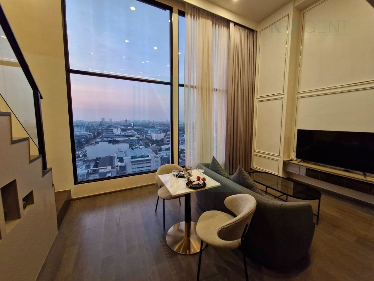 รูป 🚩 ให้เช่าคอนโด พาร์ค ออริจิ้น ราชเทวี อาคาร 1 ชั้น 19 Duplex 2 ห้องนอน ขนาด 60 ตรม ใกล้ BTS ราชเทวี - รูปที่ 7/8