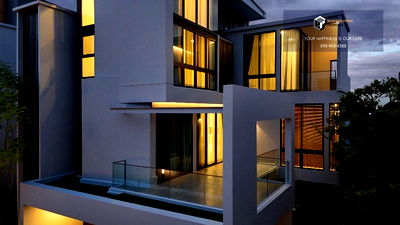 Houses for sale Samut Prakarn : VIVE Bangna km 13 | 3-storey detached house, high-end modern loft style, back garden, shady atmosphere #2025102912636