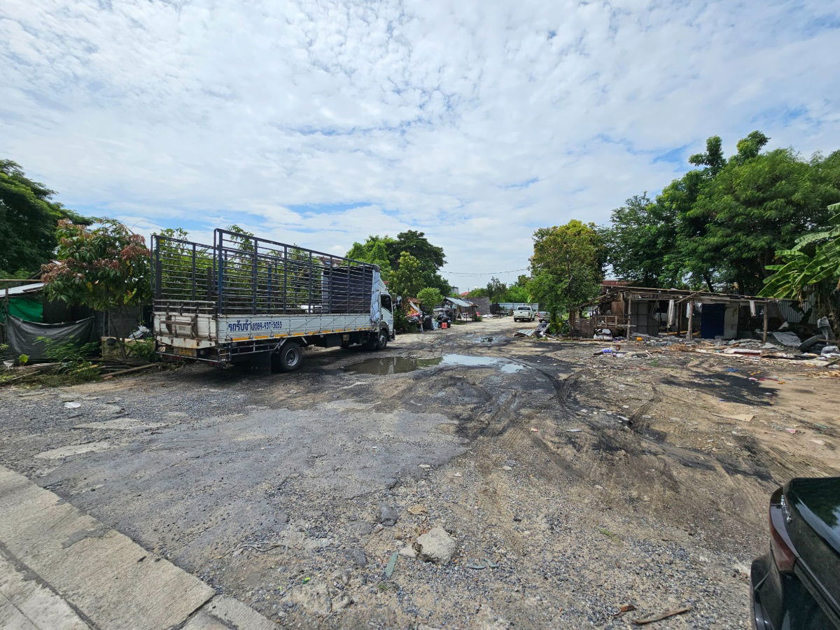 รูป ขาย ให้เช่าที่ดิน 1 ไร่ กรุงเทพกรีฑา 20 ที่ดินถมแล้ว ติดถนนคอนกรีต - รูปที่ 3/5