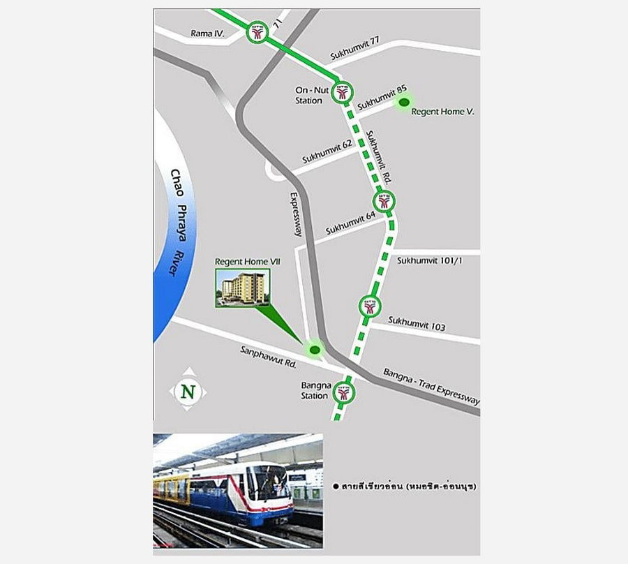 picture Call : 065-754-4426 Regent Home 7/1 @BTS Bangna Station 32 sq.m 1 Bedroom 8th floor, Tower D, Fully furnished, Ready to move in - 11/12