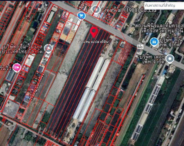 รูป ที่ดินเปล่า 11 ไร่, 2 งาน, 6 ตร.ว. ติดถนนปทุมธานี-บางเลน หน้ากว้าง 24 เมตร ลึก 770 เมตร เป็นพื้นที่สีชมพู เหมาะเพื่อการอยู่อาศัย พาณิชยกรรม เกษตรกรรม - รูปที่ 2/10