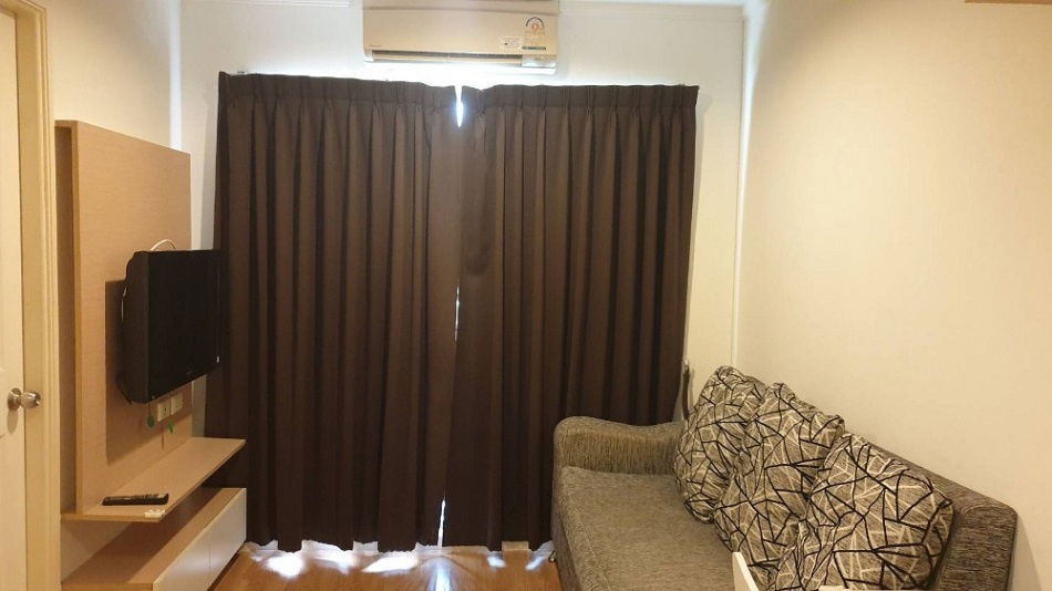 รูป ห้องใหญ่ คอนโด ลุมพินี วิลล์ แจ้งวัฒนะ - ปากเกร็ด ตึก B ชั้น 12A แบบ 1 ห้องนอน 28 ตรม. ของครบ เพียง 7,000 บาท - รูปที่ 1/7