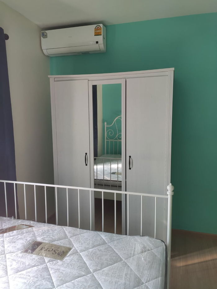 รูป เช่าถูก 7,300 บาท กั้นห้อง แอร์ 2 ตัว เฟอร์ครบ มีเครื่องซักผ้า UNIO จรัญ3 ตึก C ชั้น 8 ใกล้ MRT ท่าพระ - รูปที่ 1/15