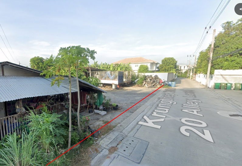 รูป ขาย ให้เช่าที่ดิน 1 ไร่ กรุงเทพกรีฑา 20 ที่ดินถมแล้ว ติดถนนคอนกรีต - รูปที่ 1/5