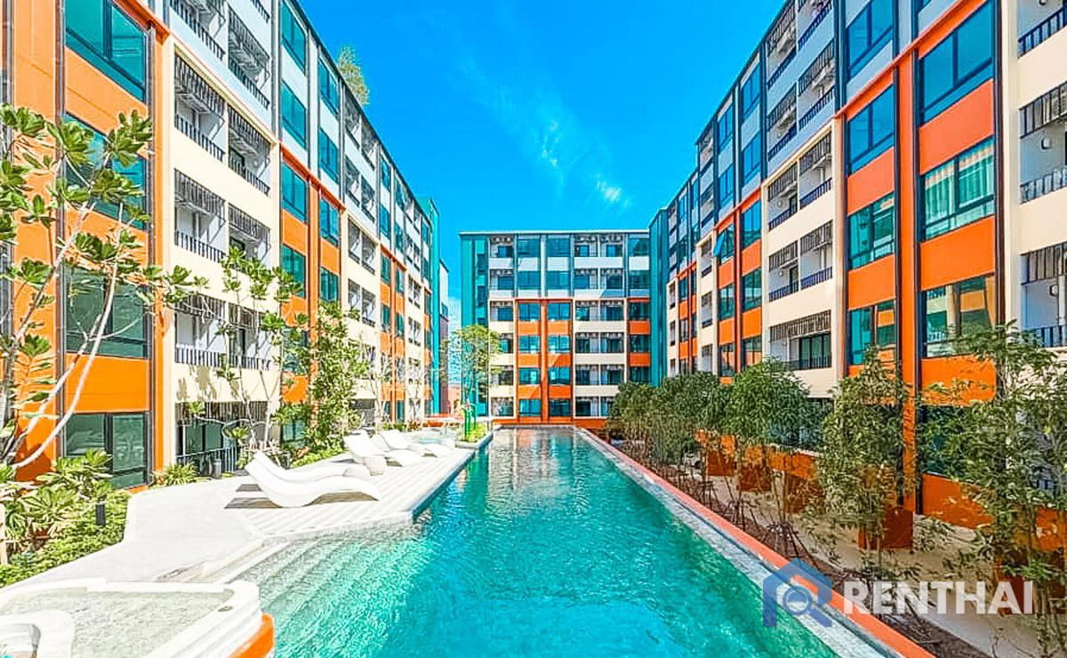 รูป ห้องแบบ 1 ห้องนอน ขนาด 29 ตร.ม. ออกแบบลงตัว ใช้พื้นที่อย่างชาญฉลาด  พร้อมเข้าอยู่. - รูปที่ 16/21