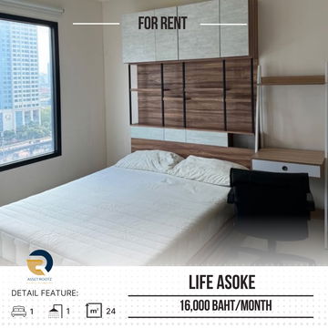 ให้เช่า 🔥 Life Asoke 🔥เฟอร์นิเจอร์ เครื่องใช้ไฟฟ้าครบ >>ติดต่อเราที่  Line@assetrootz